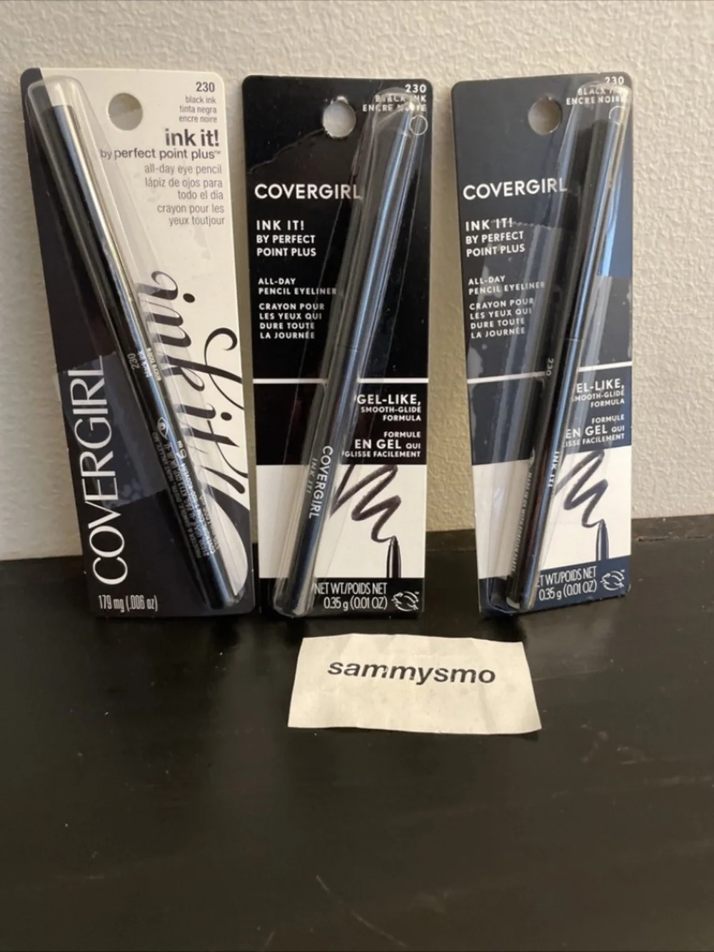 Covergirl Ink It Perfect Point Plus Eye Pencil eyeliner 230 Black Ink x3